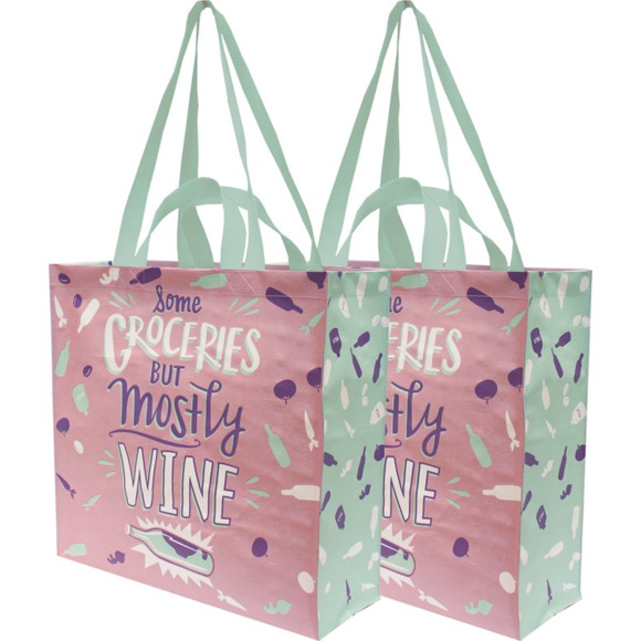 Mostly Wine - Market Tote - Picture 2 of 2